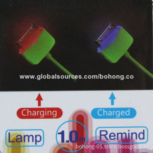 Lightning USB Cable for iPhone 4, 1m Line Length, Can do Yellow, Blue, Black, White and Orange